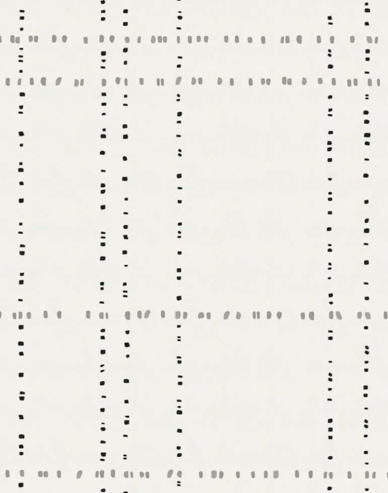 Dotted Plaid, Grey Premium Matte