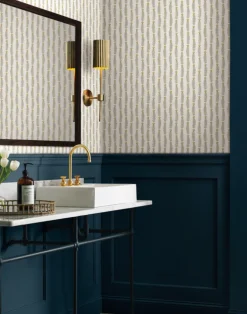 Eden White & Metallic Gold RP7343