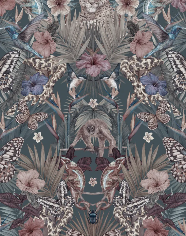 Exotica Petrol - Medium Pile Velvet