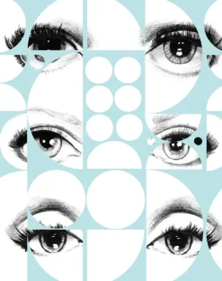 Eyes and Circles, Blue