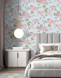 FEATHER PALM SKY BLUE