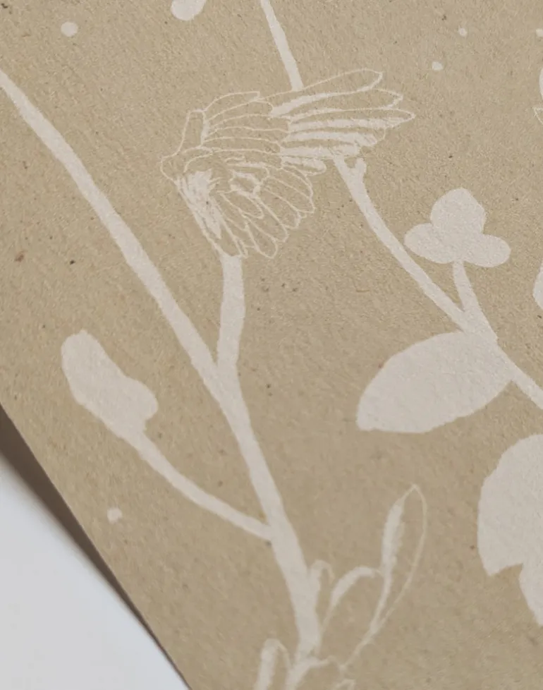 Feather Plant, Beige