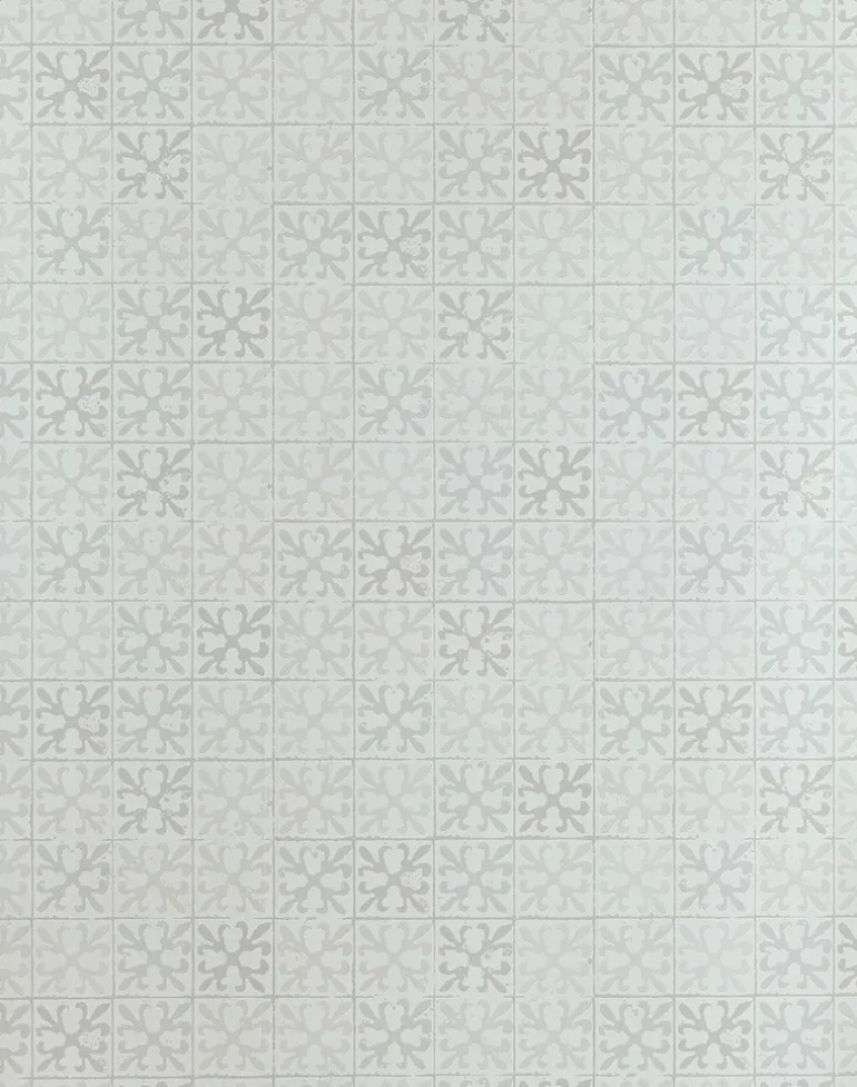 Fleur De Lys Tile, Vintage Grey