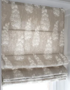 Flora Linen Fabric, Sandstone