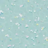 Floral Bath Mural, Blue
