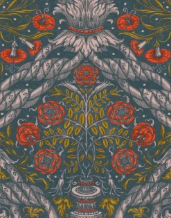 Floral Ornament, Scarlet