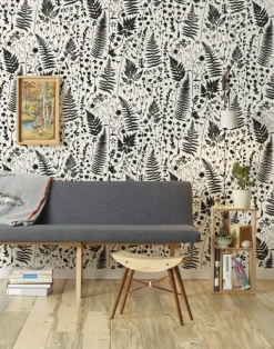 Forage, Black on Parchment