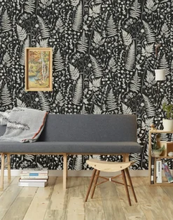 Forage, Parchment on Black