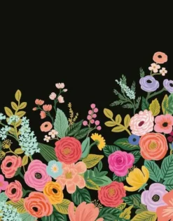 Garden Party Mural, Black R15192M