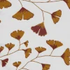 Ginkgo Leaves Fabric, Chestnut Brown