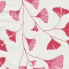 Ginkgo Leaves Fabric, Spinel Red