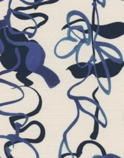 Grasscloth Bossa, Cobalt