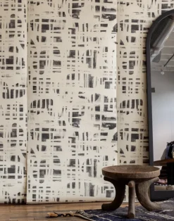 Grasscloth Monoprint, Bone