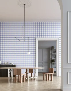 Grid - Large Bold, Line: Blue | Background: White