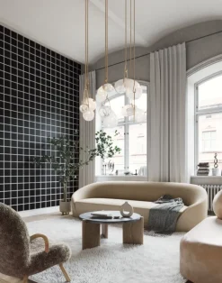 Grid - Large Bold, Line: White | Background: Black