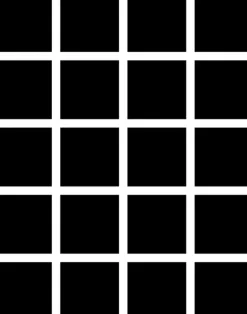 Grid - Small Bold, Line: White | Background: Black