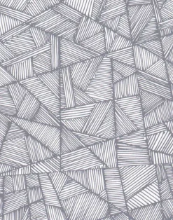 Grid Lines, Pewter on White