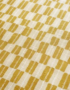Gustav Linen Fabric, Mustard / Rye