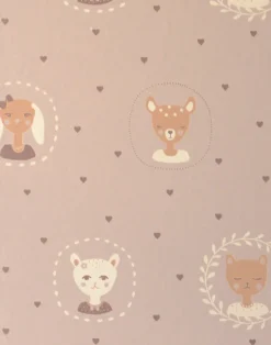 Hearts, Dusty Warm Lilac 148-02