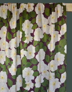 Hedgerow Rosa Fabric, Earth Red