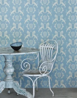 Heraldic Lion, Wedgewood Blue