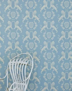 Heraldic Lion, Wedgewood Blue