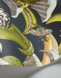 Hoopoe Leaves, Olive Black 119-1002