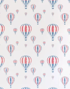 Hot Air Balloons, Red White Blue