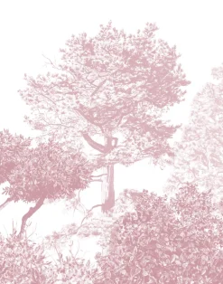 Hua Trees Mural, Burgundy