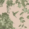 Hummingbirds Secret Garden, Blush & Moss