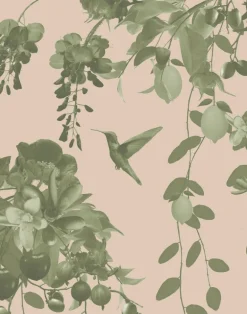 Hummingbirds Secret Garden, Blush & Moss