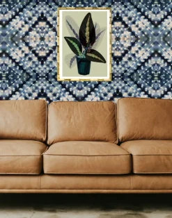 Indigo Itajime Cross