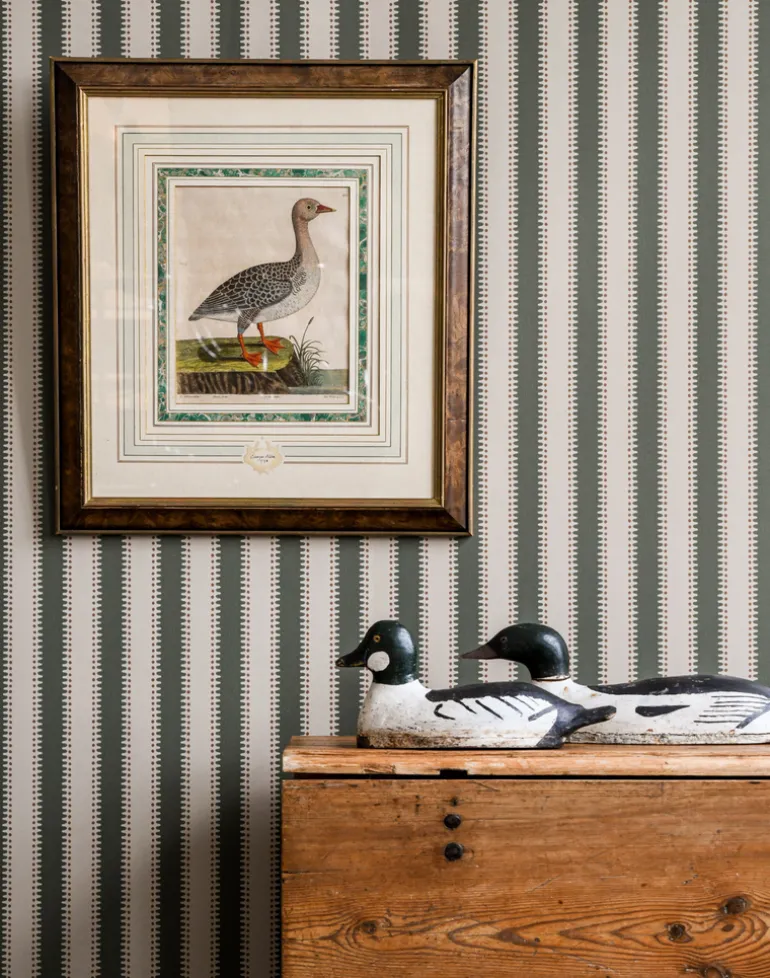 Jagged Stripe, Dusty Olive