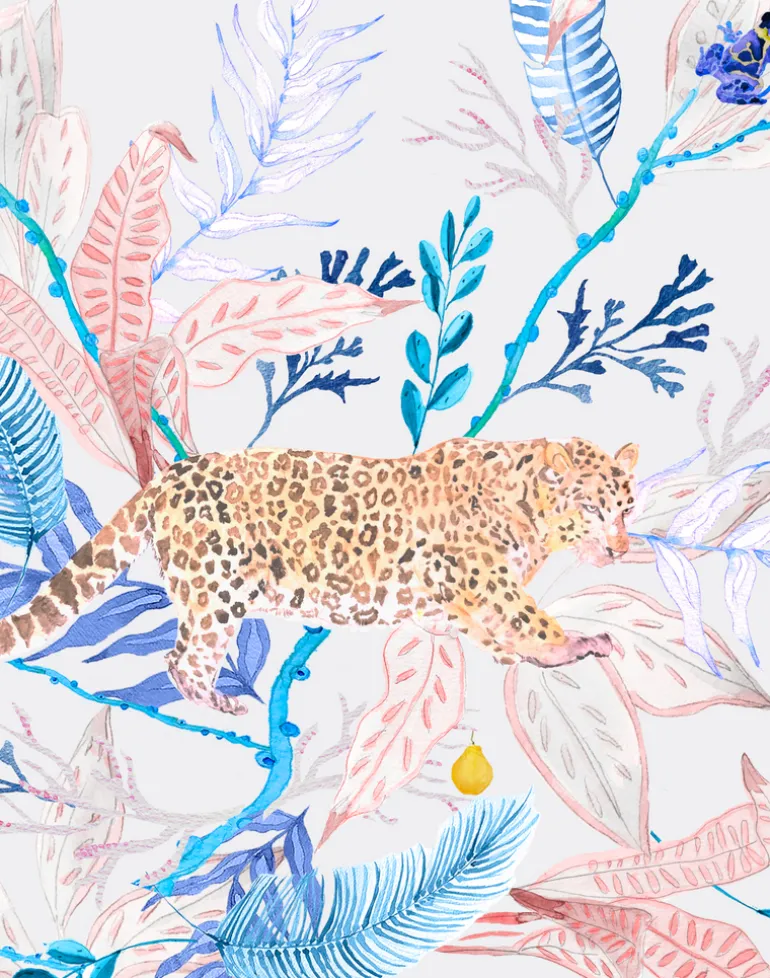 Jaguar, Coral & Blue