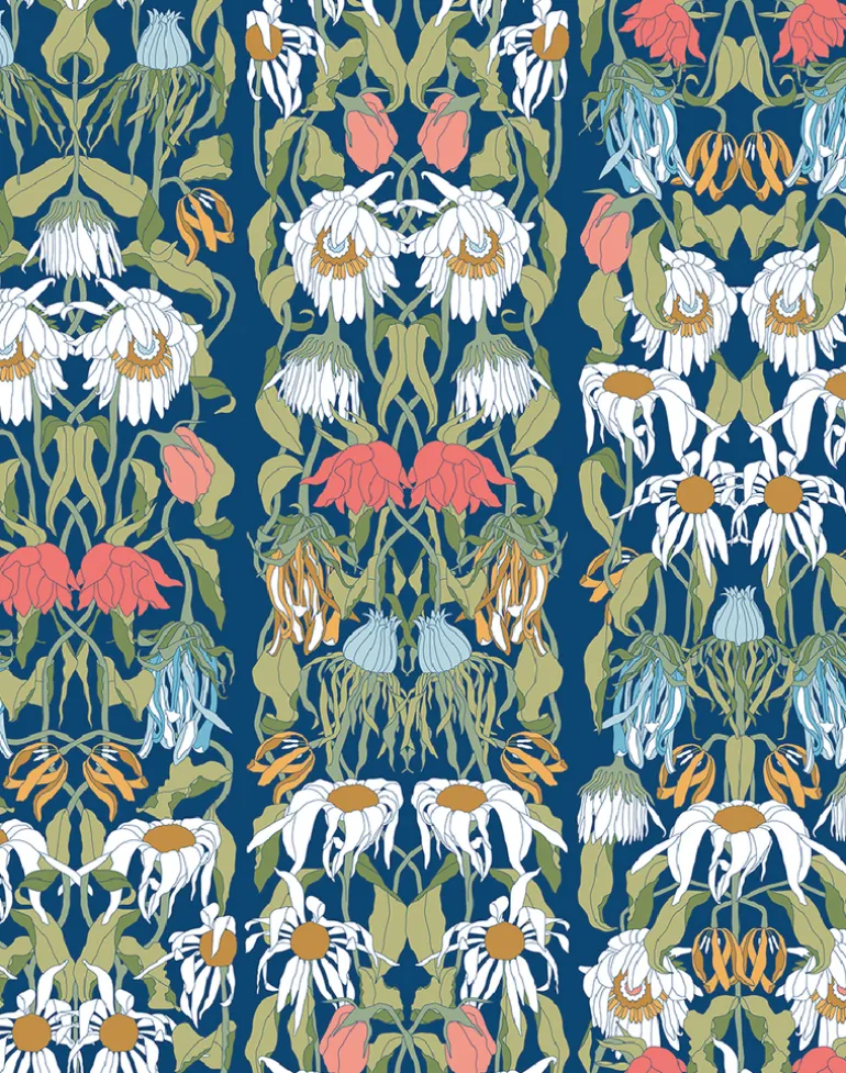 JOB-07 Withered Flowers Color Wallpaper by Studio Job