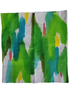 Julie Kay Hand Painted Watercolor Pillow Cover, Florida Greens