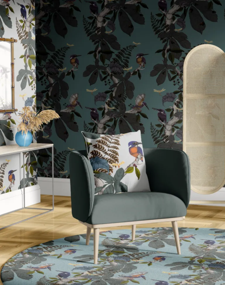 Kingfisher, Original on Blue