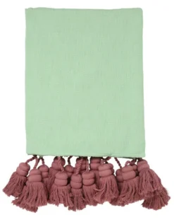 Kip & Co Tassel Throw, Rainforest