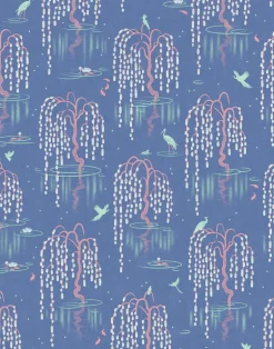 Kyoto Blossom, Bioluminescent Blue