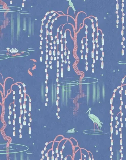 Kyoto Blossom, Bioluminescent Blue