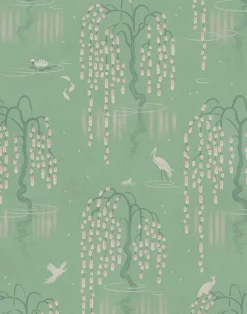 Kyoto Blossom, Willow Green