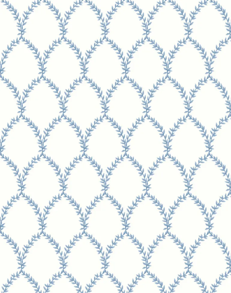 Laurel, Blue & White RI5180