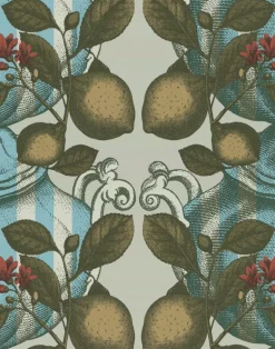 Limoncello, Beige/Blue Stripes