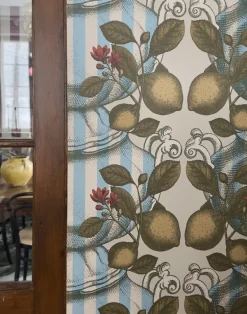 Limoncello, Beige/Blue Stripes