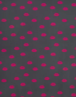 Lips, Hot Pink on Grey