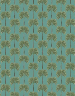 Little Palma Velvet Fabric, Bay