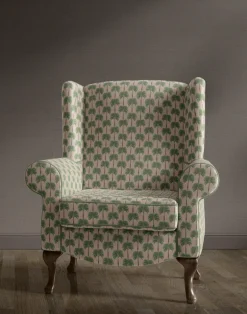 Little Palma Velvet Fabric, Flamingo