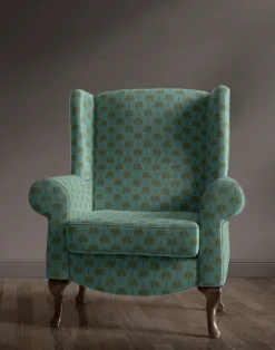 Little Palma Velvet Fabric, Bay