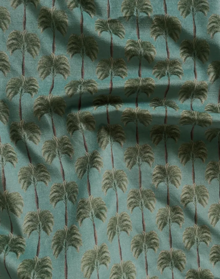 Little Palma Velvet Fabric, Bay