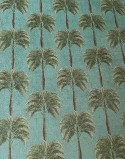 Little Palma Velvet Fabric, Bay